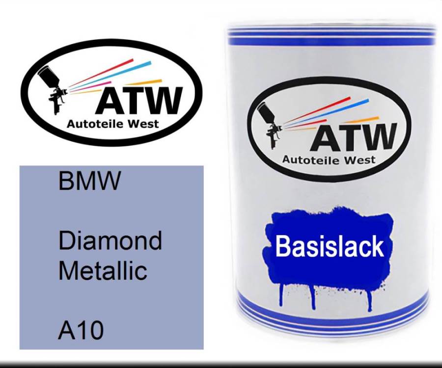 BMW, Diamond Metallic, A10: 500ml Lackdose, von ATW Autoteile West.